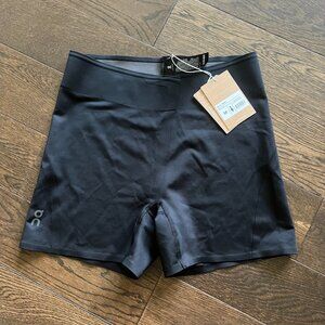 On Cloud Race Tights Shorts Womens Size M Black Stretch